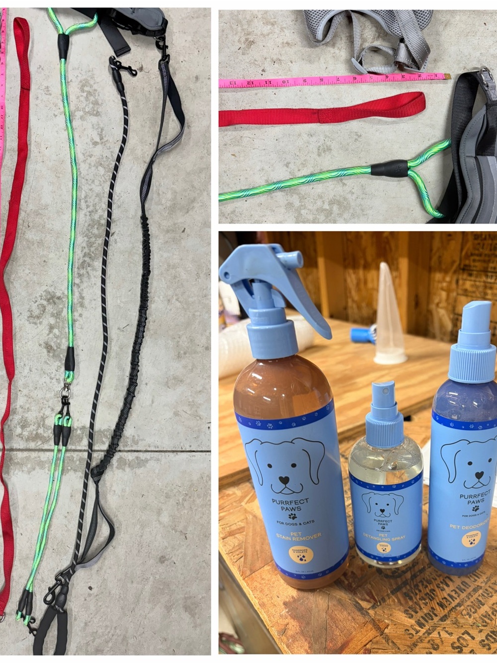 NWOT, 5-5 foot Multi-Color Dog Leash Set - scented fragrance